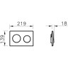 Комплект подвесной безободковый унитаз VITRA S10 SPINFLUSH, система инсталляции VITRA UNO, кнопка UNO глянцевый хром, сиденье микролифт 9842B003-7206