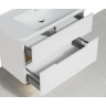 Тумба с раковиной VITRA SENTO 100 см с Led подсветкой подвесная/напольная, белая матовая 60826